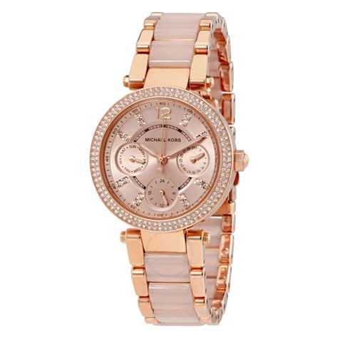 michael kors mk6110|mike Kors parker mini rose dial.